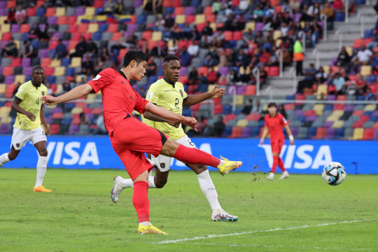 `배준호 1골 1도움` 김은중호, 에콰도르 꺾고 U-20 월드컵 8강행